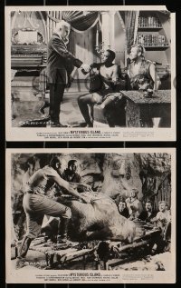 9a882 MYSTERIOUS ISLAND 3 8x10 stills 1961 Ray Harryhausen, Jules Verne sci-fi, cool images!
