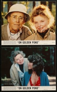 9a109 ON GOLDEN POND 8 8x10 mini LCs 1981 Katharine Hepburn, Henry Fonda, and Jane Fonda !