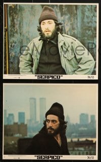 9a174 SERPICO 5 8x10 mini LCs 1974 Al Pacino on the streets, Sidney Lumet crime classic!