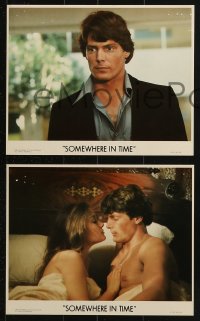 9a198 SOMEWHERE IN TIME 3 8x10 mini LCs 1980 Christopher Reeve, Jane Seymour, cult classic!