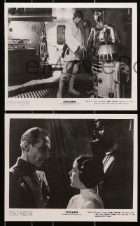 9a898 STAR WARS 3 8x10 stills 1977 George Lucas classic epic, Leia, Han, Cushing as Tarkin, Vader!