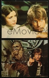 9a122 STAR WARS 8 color deluxe 8x10 stills 1977 George Lucas classic epic, Luke, Leia, great images!