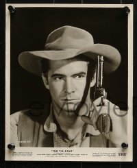 9a903 TIN STAR 3 8x10 stills 1957 cowboys Henry Fonda & Anthony Perkins, directed by Anthony Mann!