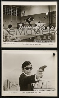 9a482 WHEN DRAGONS COLLIDE 10 8x10 stills 1983 Soo Ching, cool completely different kung fu!
