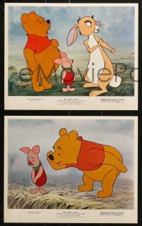 9a176 WINNIE THE POOH & TIGGER TOO 5 color 8x10 stills 1974 Walt Disney, Christopher Robin, Rabbit!