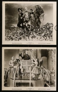 9a910 WIZARD OF OZ 3 8x10 stills R1970 Victor Fleming, Judy Garland all-time classic!