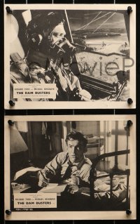 9a531 DAM BUSTERS 8 English FOH LCs 1955 pilot Michael Redgrave, directed by Michael Anderson!