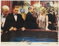 9b135 CAPONE color 11x14 still #3 1975 Ben Gazzara as Al Capone w/sexy woman by casino craps table!