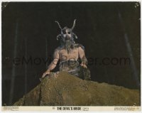 9b215 DEVIL'S BRIDE color 11x14 still 1968 c/u of Satanic half-man half-beast Goat of Mendes!