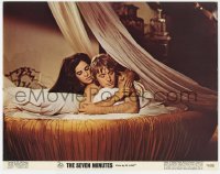 9b757 SEVEN MINUTES color 11x14 still 1971 sexy Edy Williams in bed with Wayne Maunder, Russ Meyer!