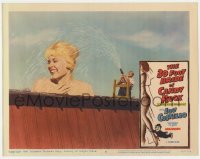 9b009 30 FOOT BRIDE OF CANDY ROCK LC #8 1959 Lou Costello showering giant Dorothy Provine w/ hose!