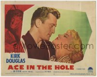 9b017 ACE IN THE HOLE LC #2 1951 Billy Wilder, best close up of Kirk Douglas & Jan Sterling!