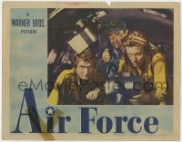9b027 AIR FORCE LC 1943 Arthur Kennedy, Charles Drake & Harry Carey in bomber, by Howard Hawks!