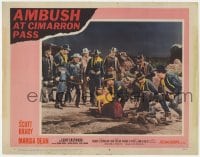 9b035 AMBUSH AT CIMARRON PASS LC #4 1958 young Clint Eastwood prominently pictured in the center!