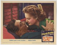 9b045 ANY NUMBER CAN PLAY LC #3 1949 Clark Gable's got a new number, pretty Alexis Smith!