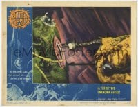 9b063 BATTLE BEYOND THE SUN LC #6 1962 cool image of two monsters of terrifying unknown worlds!