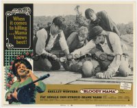 9b098 BLOODY MAMA LC #5 1970 young Robert De Niro, Stroud & brothers with man pinned to the ground!