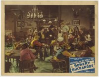 9b109 BOWERY BUCKAROOS LC #6 1947 Leo Gorcey with guns halts the poker games in gambling saloon!