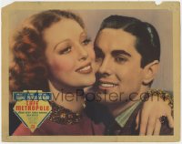 9b130 CAFE METROPOLE LC 1937 best romantic close up of pretty Loretta Young & Tyrone Power!