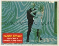 9b143 CASINO ROYALE LC #3 1967 cool c/u of David Niven & sexy Barbara Bouchet, James Bond spoof!