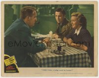 9b144 CASS TIMBERLANE LC #6 1948 Spencer Tracy & Cameron Mitchell with pretty Lana Turner in diner!