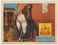 9b145 CAT BALLOU LC 1965 great image of drunk gunfighter Lee Marvin, who can't stay on his horse!