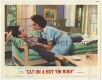9b146 CAT ON A HOT TIN ROOF LC #5 R1966 Elizabeth Taylor tries to rekindle romance w/ Paul Newman!