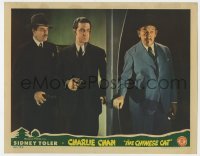 9b155 CHINESE CAT LC 1944 Sidney Toler as Charlie Chan ambused by Anthony Warde & I. Stanford Jolley