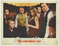 9b158 CINCINNATI KID LC #5 1965 Steve McQueen, Ann-Margret, Karl Malden & Robinson at poker climax!