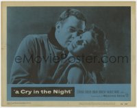 9b188 CRY IN THE NIGHT LC #1 1956 18 year-old Natalie Wood being manhandled by Raymond Burr!