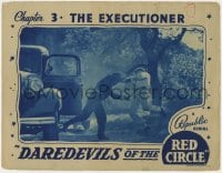 9b197 DAREDEVILS OF THE RED CIRCLE chapter 3 LC 1939 Republic serial, men fighting, The Executioner!
