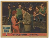 9b203 DEAD END LC 1937 Billy Halop & Dead End Kids watch Joel McCrea & Sylvia Sidney arguing