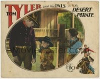 9b209 DESERT PIRATE LC 1927 great close up of cowboy Tom Tyler & his pal young Frankie Darro!