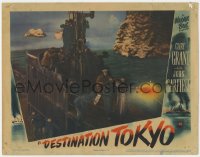 9b211 DESTINATION TOKYO LC 1943 cool image of sailors on submarine deck firing gun!