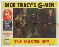 9b221 DICK TRACY'S G-MEN chapter 1 LC R1955 Chester Gould, Ralph Byrd, The Master Spy!
