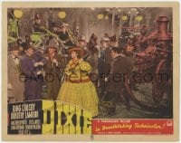 9b225 DIXIE LC #4 1943 Bing Crosby & Dorothy Lamour threaten Billy De Wolfe by firefighters!