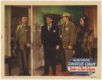 9b227 DOCKS OF NEW ORLEANS LC #8 1948 bad guys with gun wait for Roland Winters as Charlie Chan!