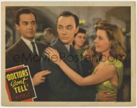 9b229 DOCTORS DON'T TELL LC 1941 Edward Norris cuts in on John Beal dancing w/ sexy Florence Rice!
