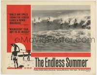 9b247 ENDLESS SUMMER LC 1964 great image of eight surfers on their boards, Bruce Brown classic!