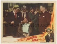 9b257 FEDERAL MAN LC #4 1950 government agent William Henry about to get beaten up by bad guys!