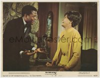 9b275 FOR LOVE OF IVY LC #4 1968 close up of Sidney Poitier & Abbey Lincoln laughing together!