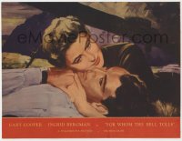 9b276 FOR WHOM THE BELL TOLLS LC #6 1943 Armando Seguso art of Gary Cooper & Ingrid Bergman!