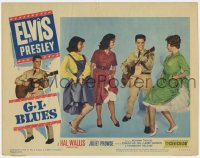 9b294 G.I. BLUES LC #3 1960 great image of Elvis Presley in uniform playing guitar for sexy girls!