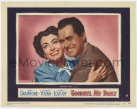 9b316 GOODBYE MY FANCY LC #1 1951 romantic close up of smiling Joan Crawford & Frank Lovejoy!