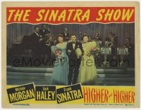 9b354 HIGHER & HIGHER LC 1943 Frank Sinatra w/ Barbara Hale, Michele Morgan & band on stage!