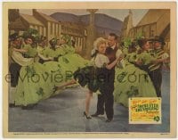 9b402 IRISH EYES ARE SMILING LC 1944 Dick Haymes, June Haver & dancers wearing shamrocks!
