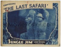 9b426 JUNGLE JIM chapter 12 LC 1936 Grant Withers & Raymond Hatton wait to attack, The Last Safari!