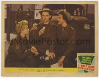 9b434 KEEP YOUR POWDER DRY LC #5 1945 Lana Turner & Laraine Day with crying happy Susan Peters!