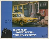 9b437 KILLER ELITE LC #4 1975 James Caan running away from yellow taxicab, Sam Peckinpah!