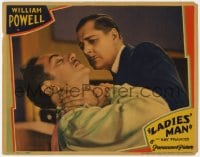 9b456 LADIES' MAN LC 1931 c/u of William Powell choked by Gilbert Emery, directed by Lothar Mendes!